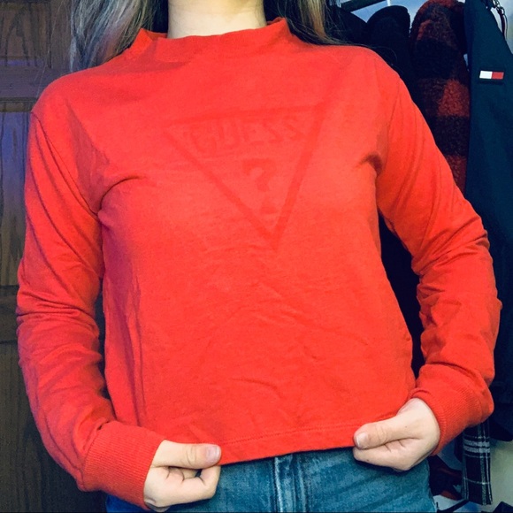 Guess Red Vintage Sweatshirt - Picture 4 of 7